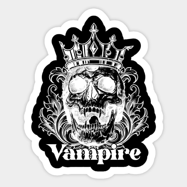 Vampire king Sticker by Studio82